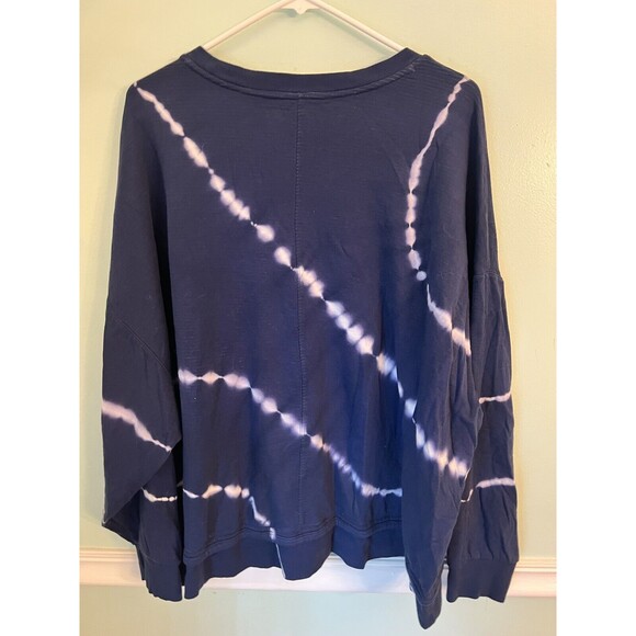 Athleta 2x Sundown Sweatshirt II Eclipse Blue 986970 Plus Tie Dye - Picture 8 of 8